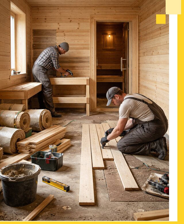 Индивидуальный проект бани с комнатой отдыха под ключ в Амурске