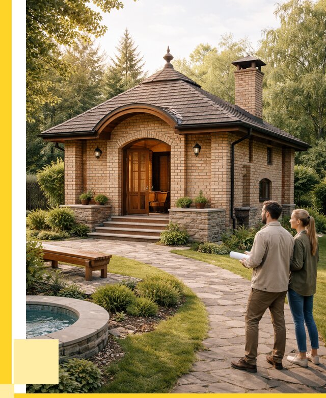 Проект кирпичной бани в Амурске от 30996 р. | ЭриданМрс