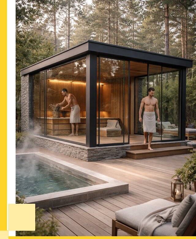 Стеклянные бани и двери в Амурске от 464940 р. | ЭриданМрс