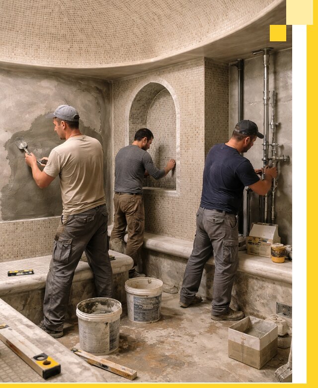 Профессиональный монтаж хамамов под ключ в Амурске с гарантией