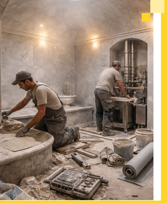 Строительство турецких бань хаммам под ключ в Амурске