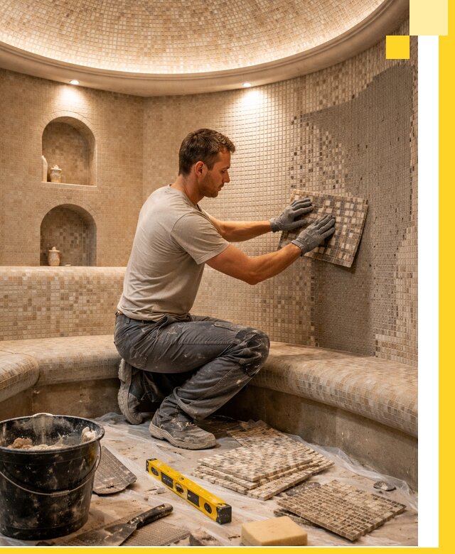 Устройство и монтаж домашнего хамама под ключ в Амурске