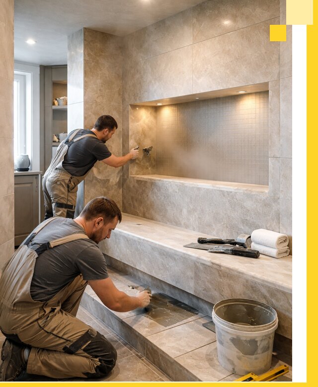 Профессиональное строительство хамама в квартире в Амурске