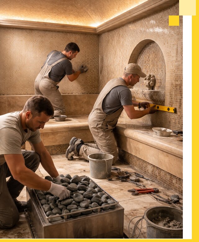 Проектирование и строительство хамама и сауны в Амурске