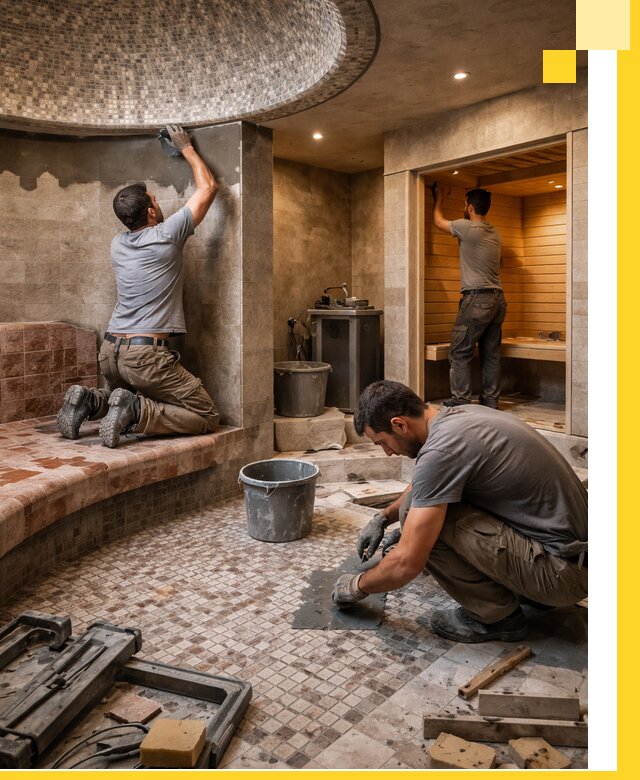 Проект и строительство хамама бани и сауны под ключ в Амурске