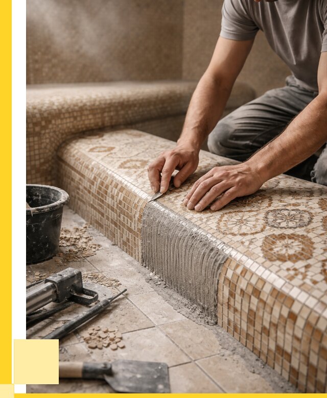 Плитка для хамама под ключ в Амурске от 3616 р. | ЭриданМрс