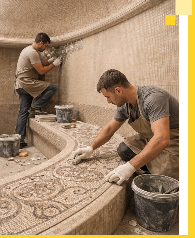 Плитка для хамама в Амурске, укладка, подбор и поставка