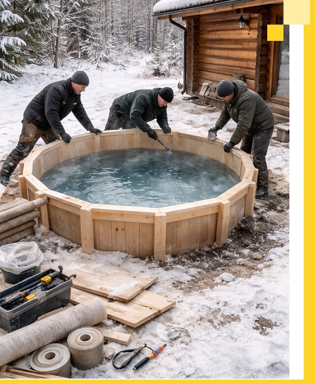 Изготовление и установка ледяных купелей под ключ в Амурске