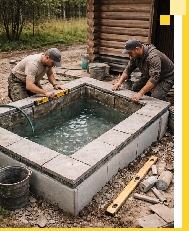 Изготовление и установка холодных купелей под ключ в Амурске